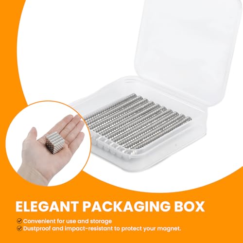 Image of TRYMAG Small 0.2x0.08 Inch Refrigerator Magnets, 300Pcs Small Round Rare Earth Multi-Use Tiny Neodymium Fridge Magnets, Premium Cylinder Office Magnets for Whiteboard, Crafts, Dry Erase Board, School