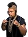Rubie's Mr. Hammer Mohawk and Sideburns Wig, Black, One Size