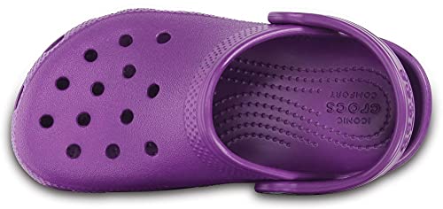 Image of Crocs Kids Unisex Ralen Fuschia Rubber Clogs and Mules