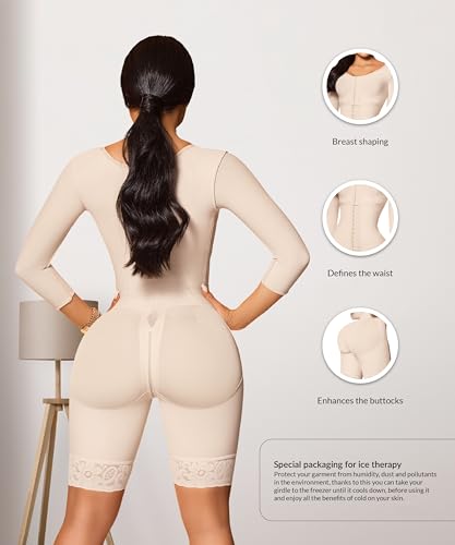 Forma Tu Cuerpo, Faja Colombiana, Faja Pacifica Full Bodyshaper with Bra and 3 Hooks, Post Surgery Recovery, XL - image 3