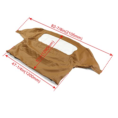 image for HECASA Replacement Convertible Soft Top Compatible with 1990-2005 Mazd