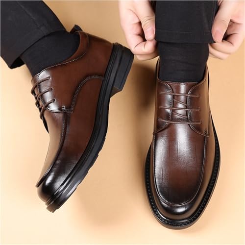 Men's Business Height Increasing Four Seasons Lace Up Trendy Versatile Casual Daily Shoes2