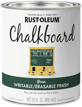 Rust-Oleum 206438 Chalkboard Brush-On Paint, 30 oz, Green