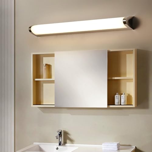 Lámpara de pared plata para decoración interior de salón cocina y dormitorio con luz de 45cm