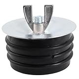 Metall-Gummi-Abwasser-Reinigungskappe, Expansionsrohr-Wasserdichtung für Küche, Bad, Pool, Ablaufsystem, Sanitär-Wartung (7,6 cm)
