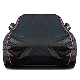 QUYDDC Breathable New Material, Waterproof Car Cover, Locks and Zipper Doors, Sunscreen Waterproof UV Prevention Snowproof Wind and Windproof,Suitable for Indoor Outdoor,for Sedan (178' to 189') B2