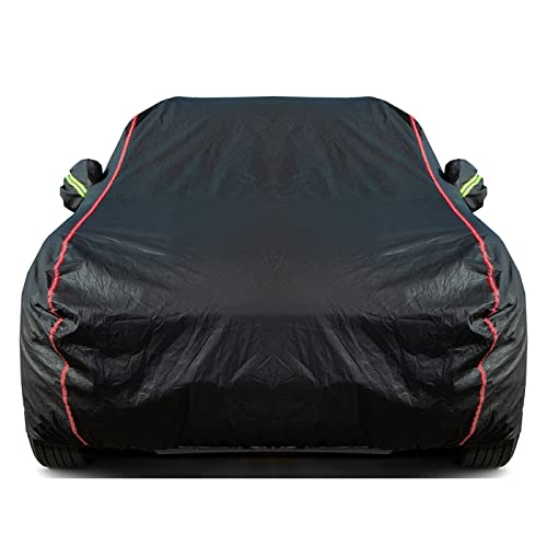 Quyddc Breathable New Material, Waterproof Car Cover, Locks And Zipper Doors, Sunscreen Waterproof Uv Prevention Snowproof Wind And Windproof,Suitable For Indoor Outdoor,For Sedan (180" To 191") B2 #TOP11