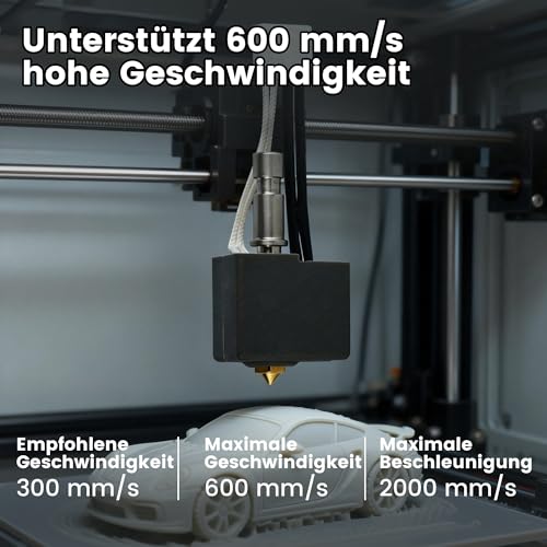 Hotend Kit für Anycubic Kobra S1 - Upgrade mit 2x 0,4 mm Hartstahl-Düsen | Plug & Play | Kompatibel mit Anycubic Kobra S1/S1 Combo 3D - Drucker（PLA, ABS, TPU, Nylon Filamente）