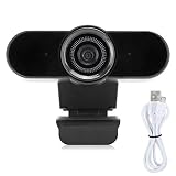 Cuifati avec Microphone caméra d'ordinateur HD, Webcam à réduction de Bruit autofocus 5MP, tutorat à Distance pour étudiants, Clips vidéo pour Enseignants en Direct Borabcast