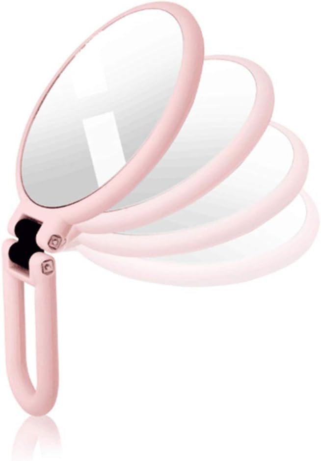 15/10X Magnifying Handheld Vanity Mirror Travel Folding Hand Held Mirror-Double Sided Folding Adjustable Pedestal Makeup Mirror (Size : 15X)