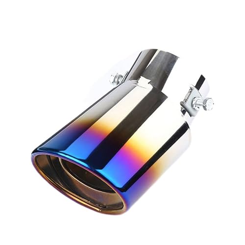 ホンダ アコード 10代目 CV3 に適用テールスロート ステンレス鋼 マフラーカッター テールスロート 車の排気 排気管 装飾アクセサリー 外装パーツ簡単取付(青)