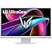 LG 32G810SA-W 32-inch Ultragear 4K UHD (3840 x 2160) IPS Gaming Monitor, 144Hz, 1ms, NVIDIA G-Sync Compatible, AMD FreeSync Premium, VESA DisplayHDR 400, HDMI, DisplayPort, USB Type-C, White