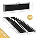 HOMCOM Wheelchair Ramp 10FT, Folding Aluminum Threshold Ramp with Non-Slip Surface, Transition Plate, 594lbs Weight Capacity for Home, Doorways, Curbs, Steps