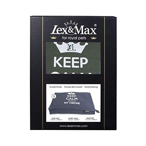 Housse de lit pour chien 120x80x9cm lavable et résistante vert foncé