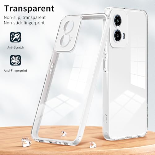 WOKEZ Genomskinligt telefonfodral för Motorola Moto G34 5G