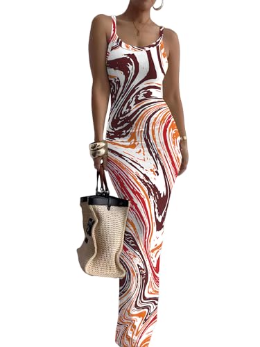 Image of HTD Women Summer Sexy Maxi Bodycon Long Dress Casual Slip Dresses