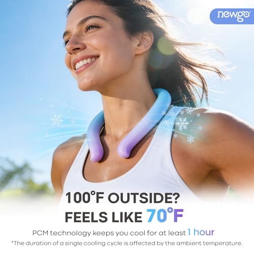 Image of NEWGO Neck Cooling Tube, Neck Cooler for Summer, Blue Purple Mix,1 Pack