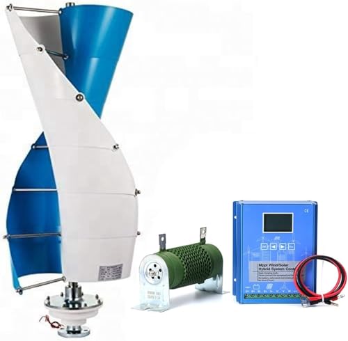 XINRISHENG 48V, Kit de generador de turbina eólica doméstica de 3KW Energía Libre de turbina eólica portátil, Molino de Viento portátil para Uso doméstico, RV, Barco, Granja, alumbrado público