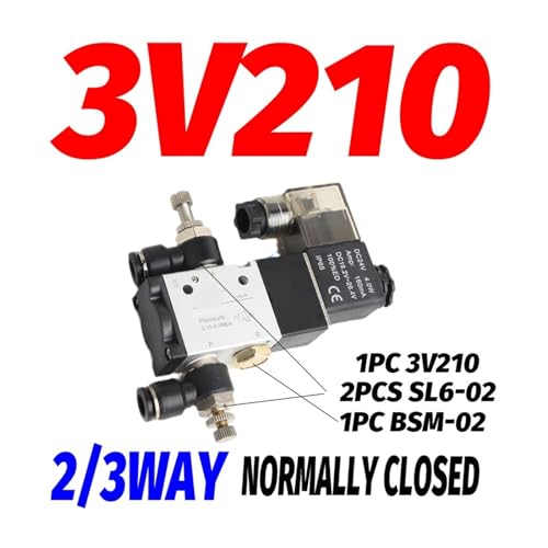 Électrovanne de gaz 3V110-06NC AC220V vanne de commande direction - 3