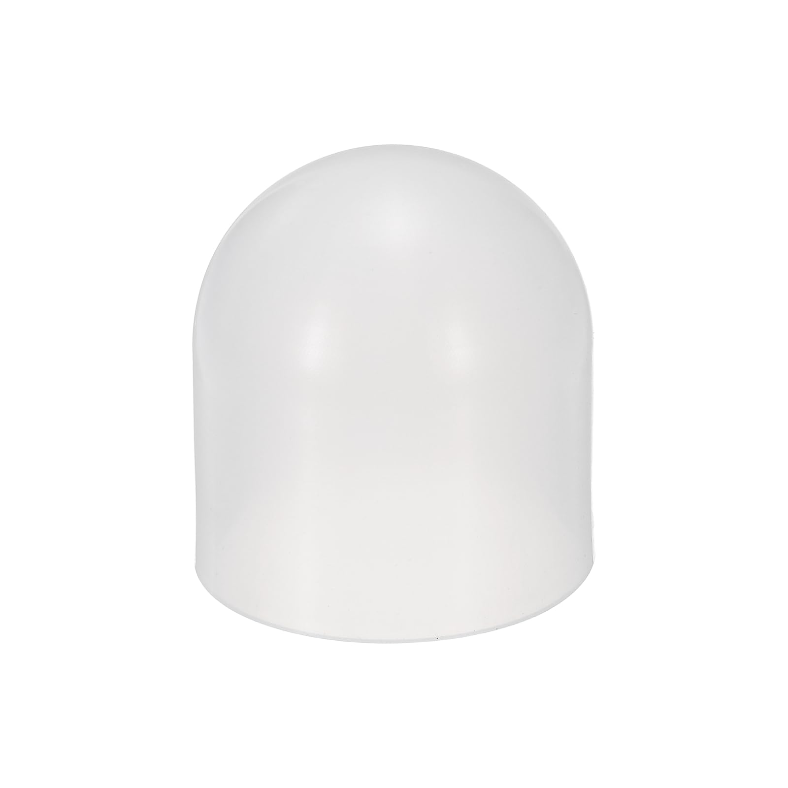 sourcing map Flashlight Diffuser Caps, 43mm ID x 50mm Height Flexible Silicone End Caps, Screw Thread Protector Covers for 44-46mm Torch LED Lights Furniture Tubing Bolt, Clear