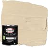 Glidden Interior Paint + Primer: Beige/Almond Cream, One Coat, Eggshell, 1-Quart