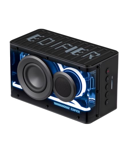 Image of Edifier QD25 Bluetooth Speaker | Portable Desktop Audio, 25W (RMS) Dynamic Sound, Hi-Res Audio, Splendid Light Effects, 15H Playtime, Bluetooth 6.0, Wireless Stereo Pairing, Black
