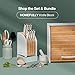 HOMEFULLY Bamboo Double Layer Bread Box for Kitchen Countertop, Roll Top Bread Box Wood, Extra Large for Kitchen Storage, Modern Bread Bin Wooden (White)