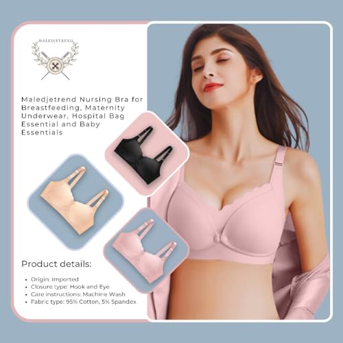 Cotton Nursing Bra - Comfortable Maternity Sleep Bra for Breastfeeding Women, Day Support - Image 6