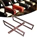 Portabottiglie da parete, portabottiglie, portabottiglie da vino Portabottiglie antiruggine durevole Facile(Inclined wine rack 2 bottles of bronze)