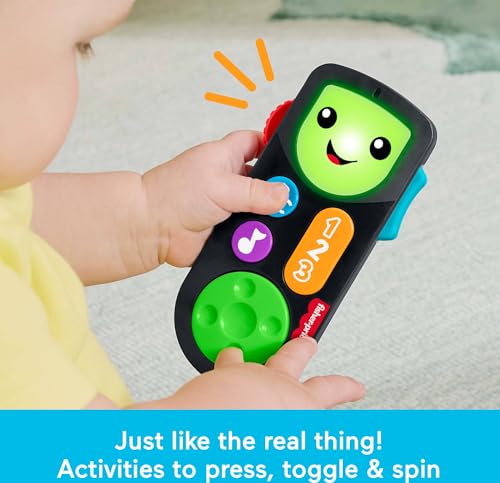 Image of Fisher-Price Laugh & Learn Play & Stream Tech Set | 2 Toys, Pretend Video Game & TV Remote Controller, Baby & Toddlers Ages 6+ Months