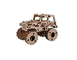  Wooden City Maquette en Bois : Monster Truck 1 : Jeep CJ-5