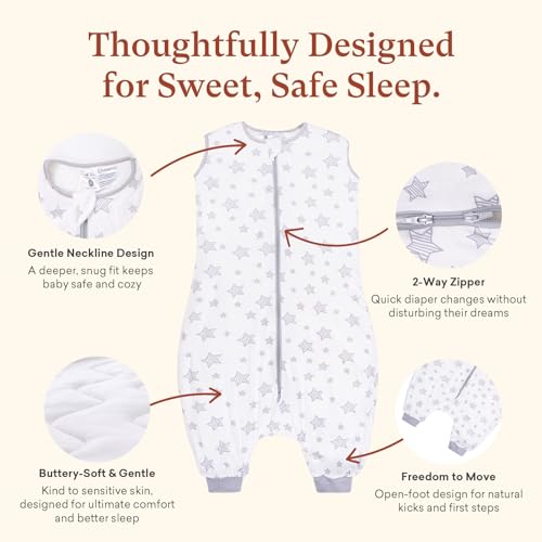 Image of 1.0 TOG Toddler Sleep Sack with Legs for Early Walkers, Wearable Blanket for Tall Walking Toddlers 18-36 Months