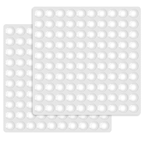 200 Piezas Lagrimas Silicona Adhesivos Pies de Goma Transparentes, Semicírculo Gotas Silicona Almohadillas Autoadhesivas Para Cajones,Puertas,Puertas de Frigoríficos,Mesas y Sillas