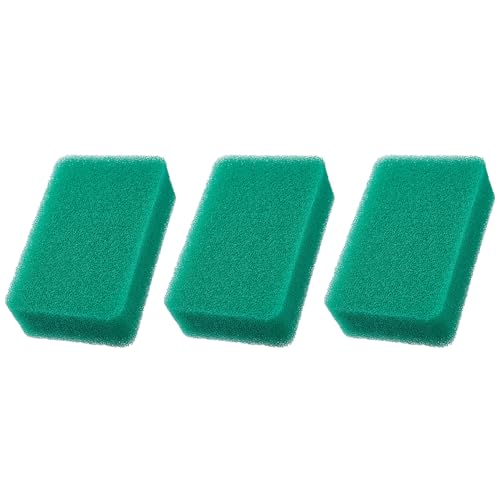 Image of Kamenoko Sponge Do - Set of 3 - Green - Square - Kitchen Sponges for Cleaning Dishes and Pans - Odor-Resistant - Made in Japan