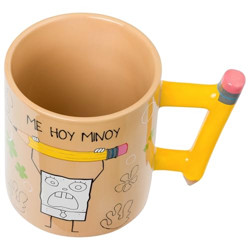 Taza cerámica con asa esculpida DoodleBob 20oz miniatura 4