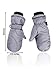 SATINIOR Snow Mittens Winter Ski Mittens Unisex Gloves Kids Waterproof Warm Cotton-lined Gloves (Grey)
