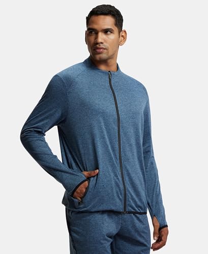 Image of Jockey SP17 Men's Soft Touch Microfiber Elastane Stretch Thumbhole Jacket with Stay Dry Treatment