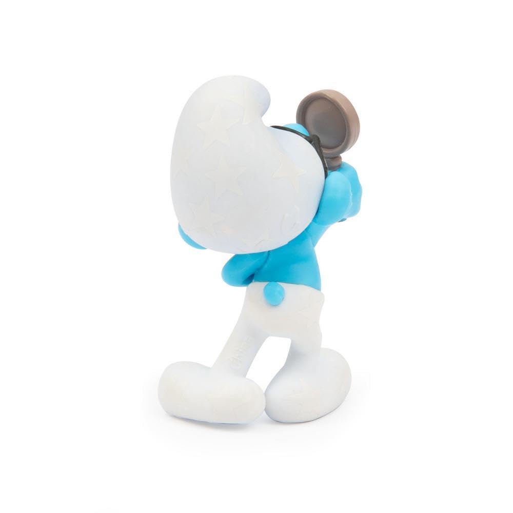 Coppia Personaggi Puffi Burlone e Quattrocchi, Alti 5,5 Cm, Il Puffo Quattrocchi Cambia Colore Con Il Freddo, Per Bambini A partire Dai 3 Anni