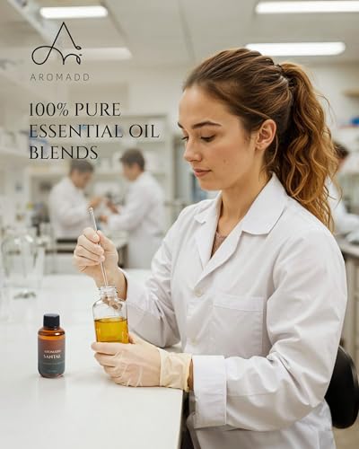 Aromadd Aromadd Santal Diffuser Oil Inspired by Luxury Hotel Scent, Essential Oils for Waterless Diffuser, Warm Sandalwood & Amber Aroma, Long-Lasting & Natural Home Fragrance - 3.38 fl oz (100 mL)