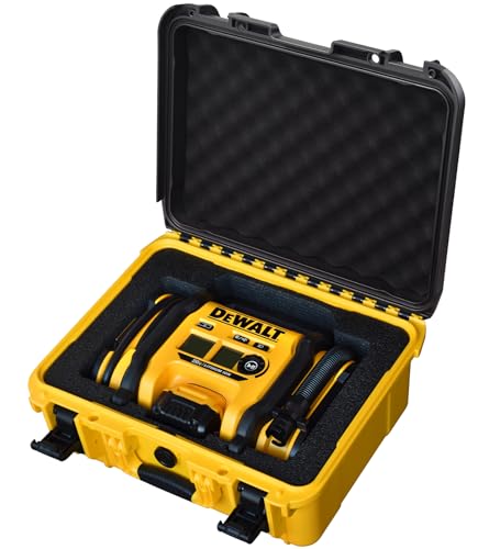 Image of Air Compressor Case for DEWALT 20V MAX Tire Inflator DCC020IB - Waterproof, Dustproof, Shockproof Air Pump Hard Storage Carrying Bag for DEWALT Tools, Battery - Case Only