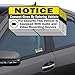 TOTOMO (Set of 8) Notice Audio and Video Recording Consent Stickers - 3