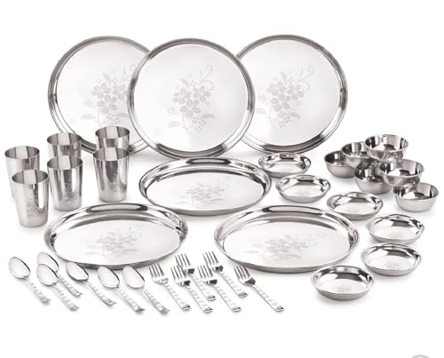 Stainless Steel Dinner Set 36 Pcs