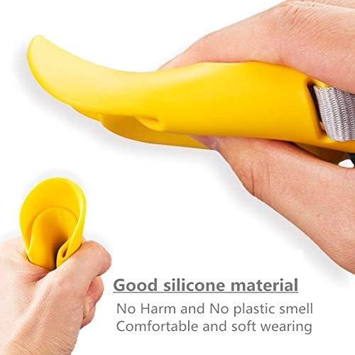 Prime Anti Bite Dog Muzzle for Extra Small Dog Anti-bite and Anti-Called Duck Bill Muzzle (Yellow S)