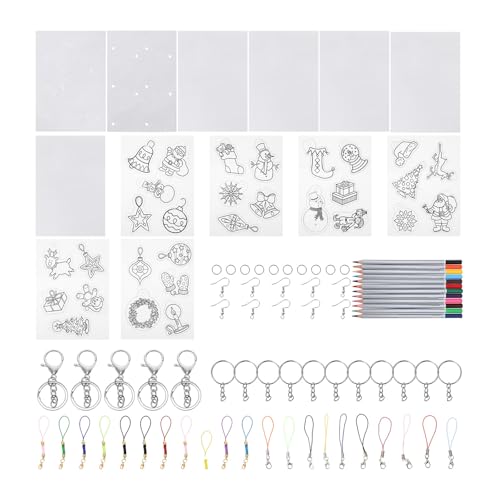 Kit thermorétractable Noël DIY Hemobllo créations artisanales et dessins