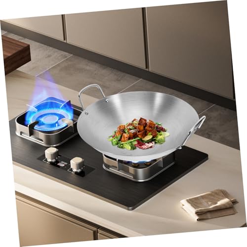 Wok de acero inoxidable Angoily, antiadherente, 150" miniatura 7