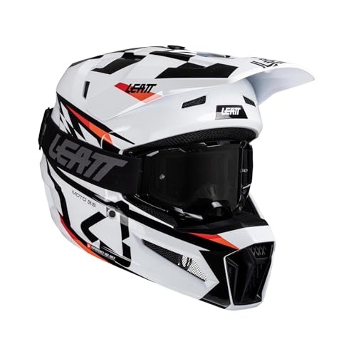 Leatt 3.5 Sharp casque de motocross avec lunettes pour éviter la poussière et les chocs