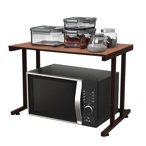 Image of KYZEN Deluxe Microwave Oven OTG Stand for Kitchen Counter, Toaster Organizer, Extra Storage for Home & Kitchen Appliances 1I Deluxe