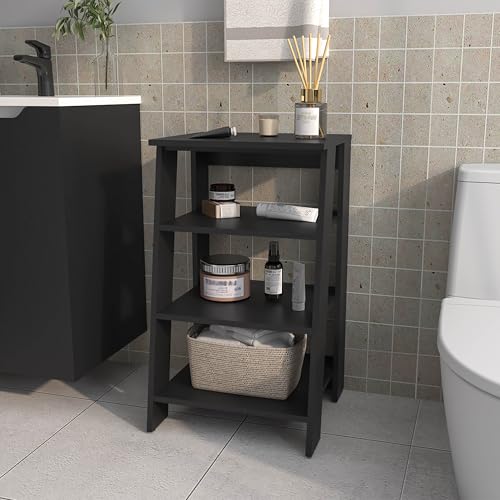 DancingSwan Freestanding Bathroom Shelf - 4 Tier Open Storage Organizer