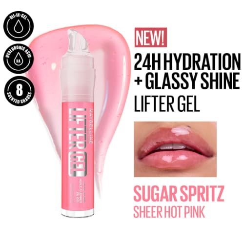 Image of Maybelline New York Lifter Gel Lip Oil In Gel, Sugar Spritz, 6.6ml