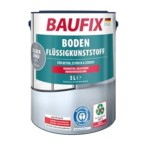 Baufix Boden-Flüssigkunststoff Betonfarbe Silbergrau, 5 Liter